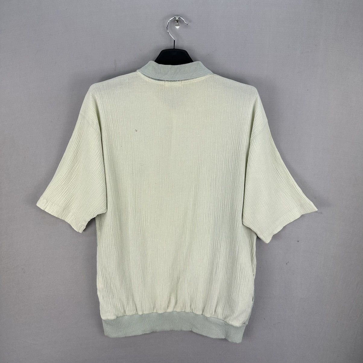 Japanese Brand Vintage 80's Pleated Polo Shirt Short Sleeve by Mon Ma Mes Size US M / EU 48-50 / 2 - 4 Thumbnail