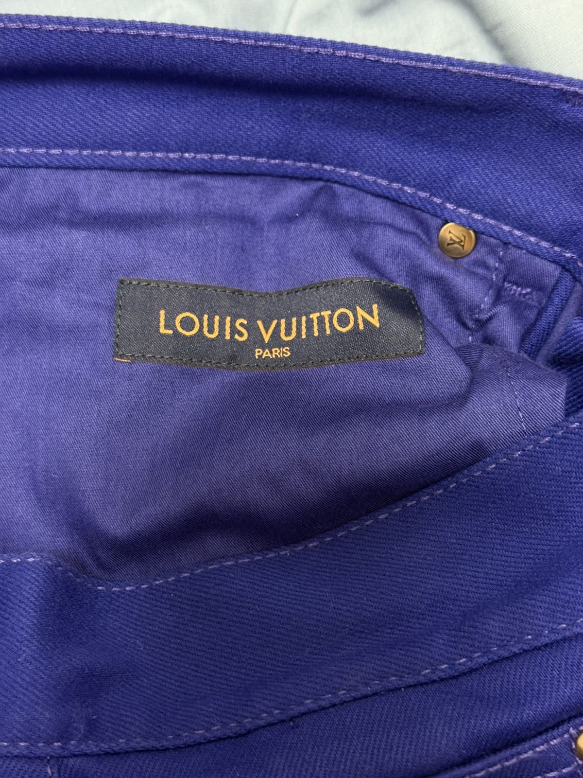 Louis Vuitton Louis Vuitton blue denim jeans 30 Size US 30 / EU 46 - 6 Thumbnail