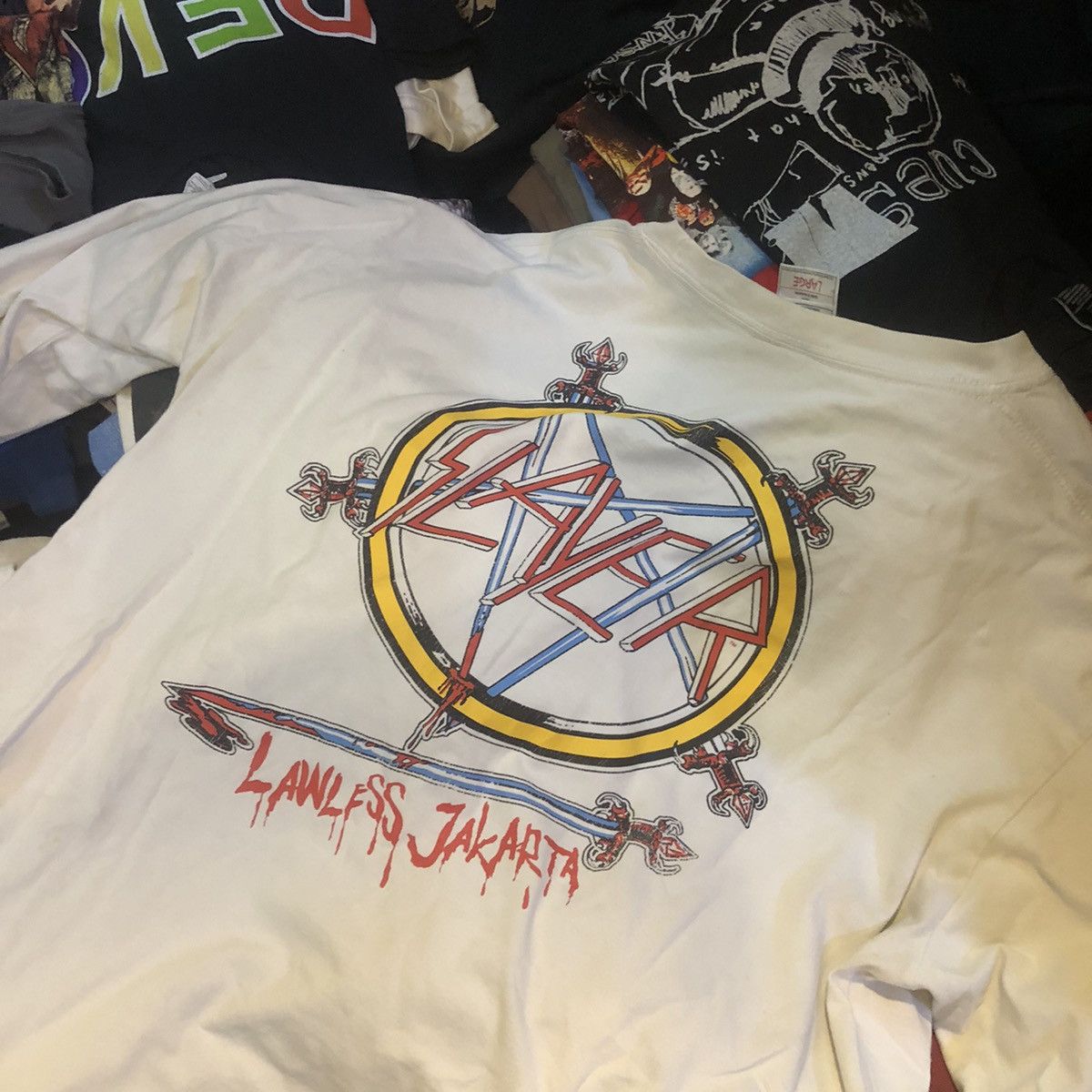 Slayer Slayer X Lawless Band tee Size US L / EU 52-54 / 3 - 2 Thumbnail