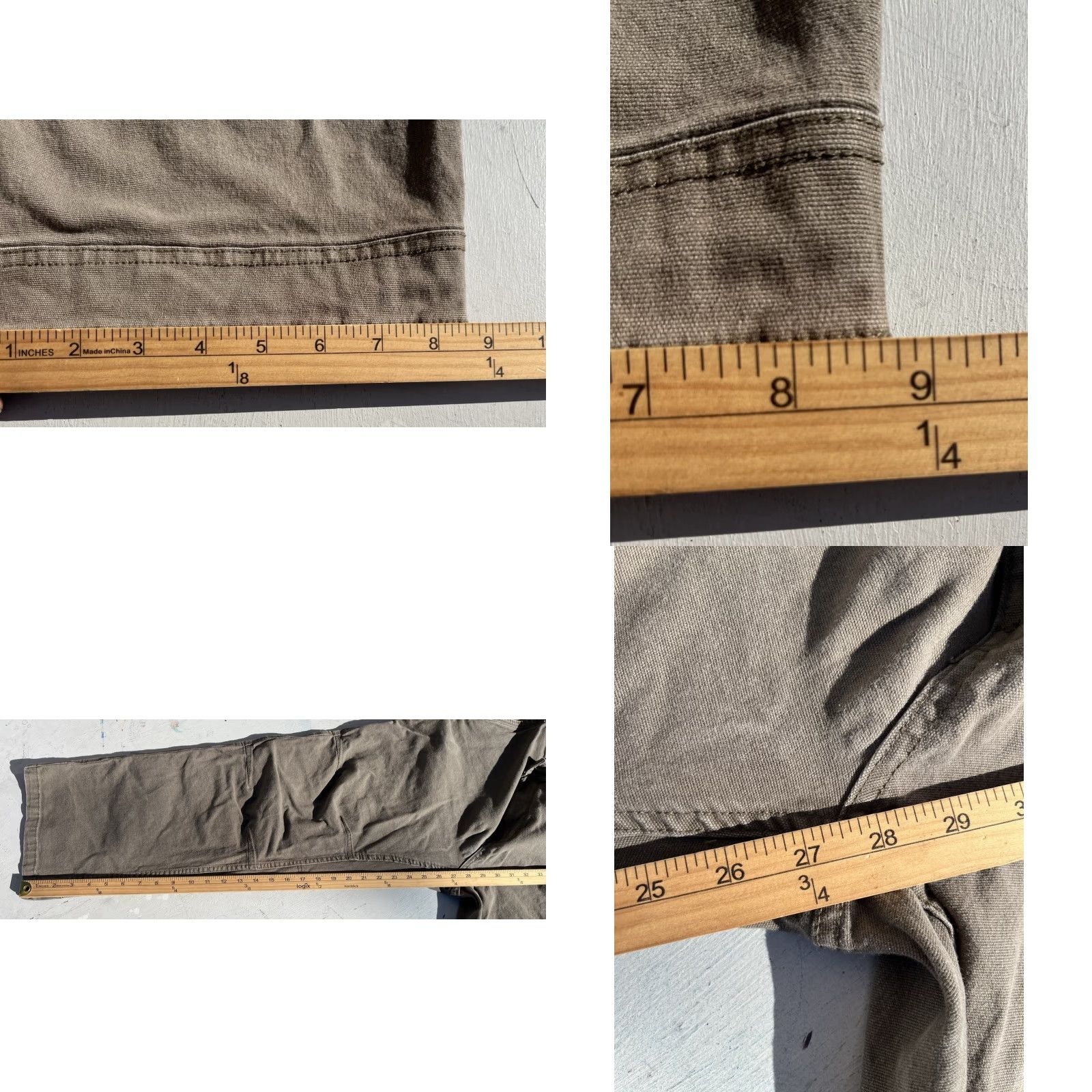 Eddie Bauer Eddie Bauer Pants Green Solid 38x30 Workwear Double Knee Modern Grunge Slimming 5-Pocket Mens Regular Denim Cotton Spandex Straight Inseam 30 Size US 38 / EU 54 - 9 Thumbnail