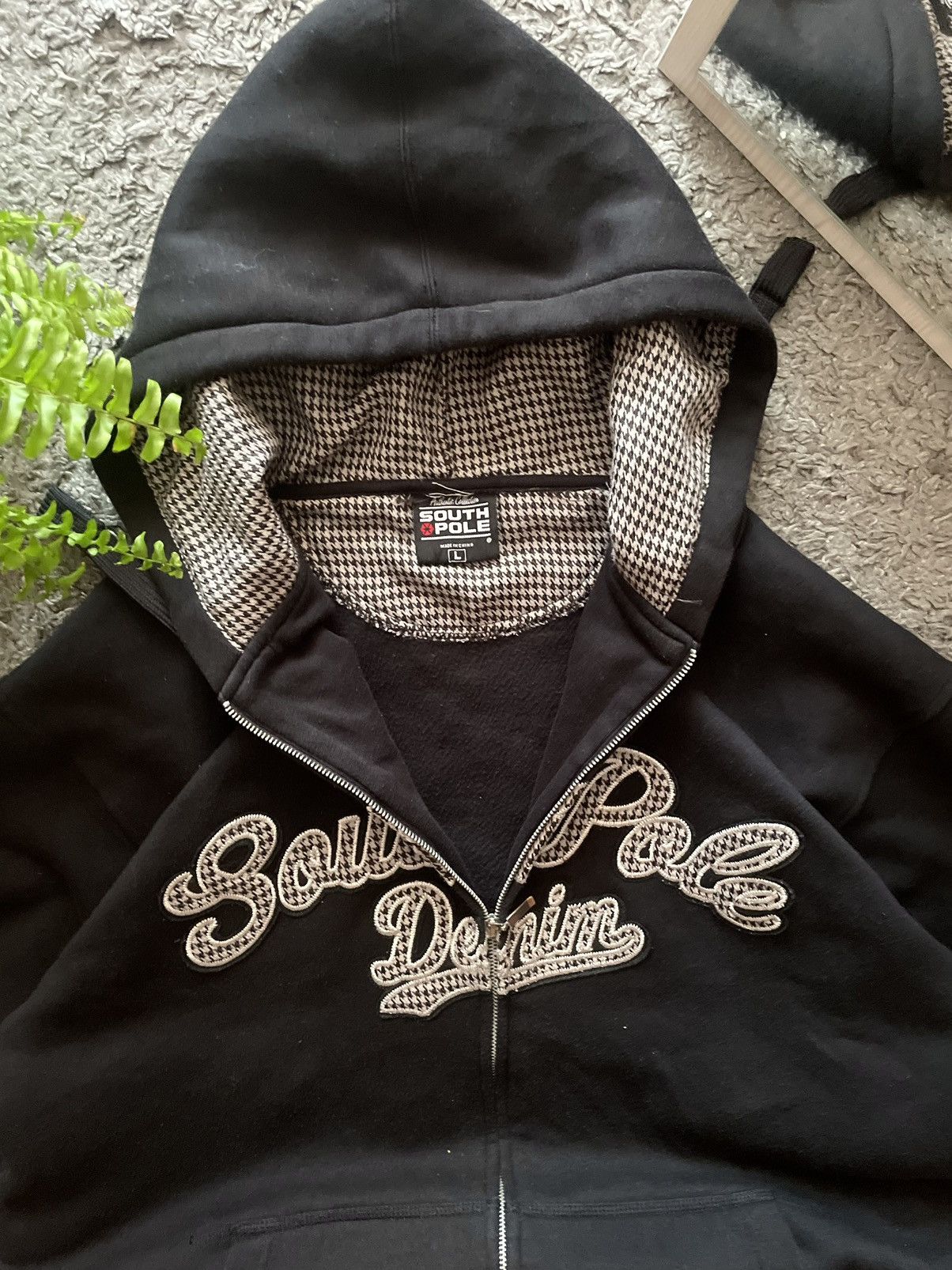 Southpole × Vintage 90s South Pole Zip-Hoodie Vintage Streetwear Sk8 Hip-Hop Y2k Size US L / EU 52-54 / 3 - 9 Thumbnail