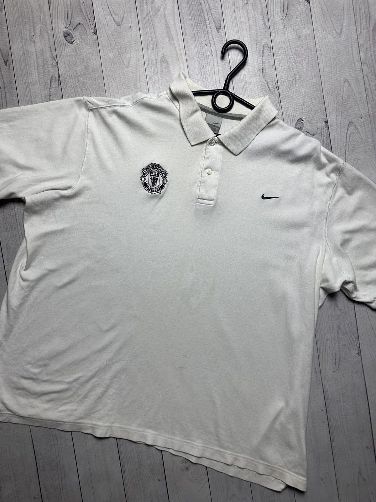Nike × Vintage Vintage Nike Manchester United soccer polo logo XXL Size US XXL / EU 58 / 5 - 2 Thumbnail