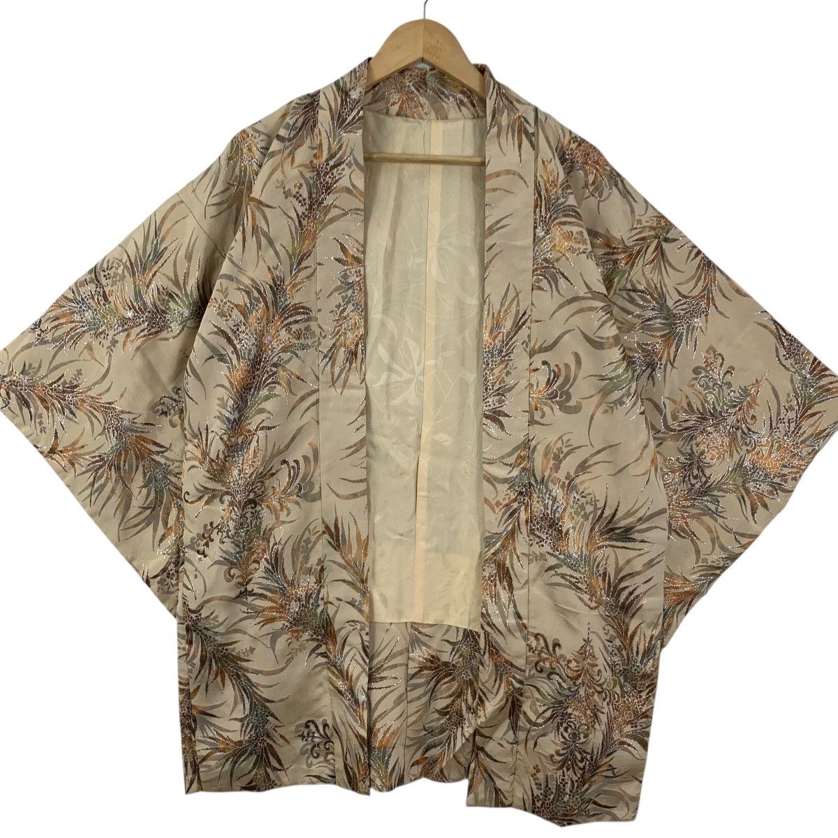 Vintage Vintage 70s KIMONO JAPAN BOTANICAL Tropical Traditional Size XXL / US 16-18 / IT 52-54 - 4 Thumbnail