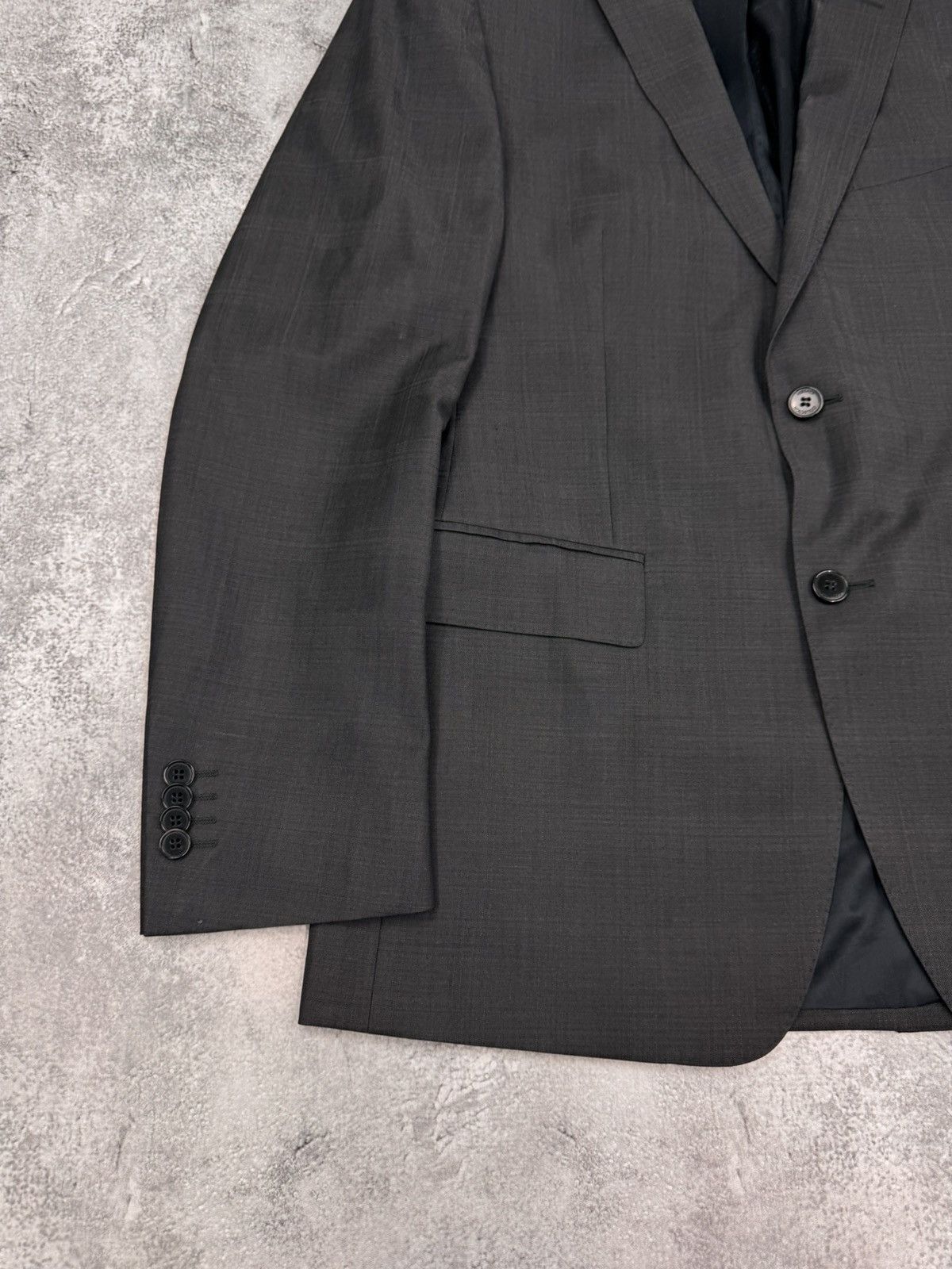 Versace Versace Men Check Suit Set Dark Grey Size M Size 50R - 5 Thumbnail