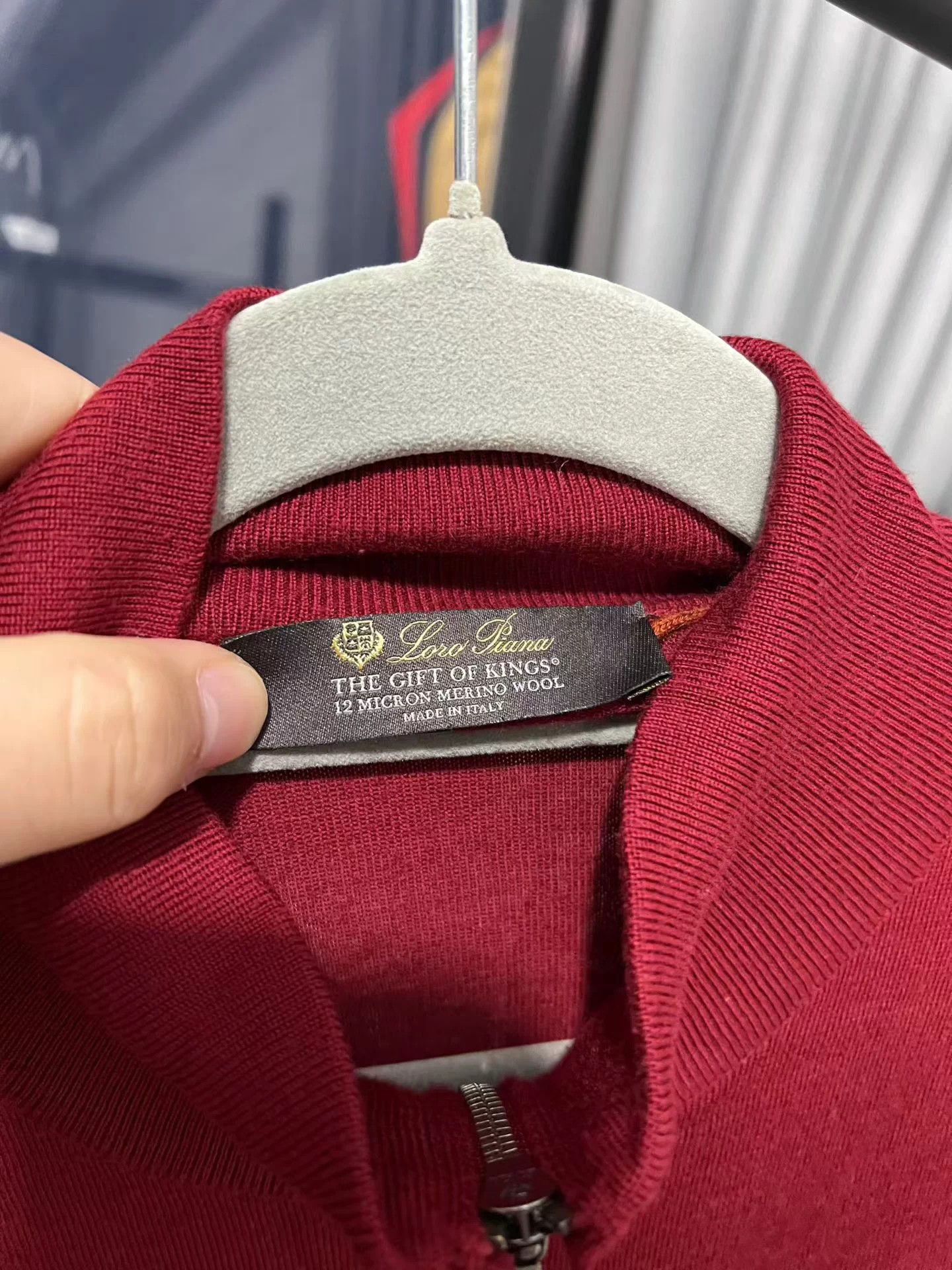 Loro Piana Loro Piana Red Wool Zip Sweater 56 Size US XL / EU 56 / 4 - 3 Thumbnail