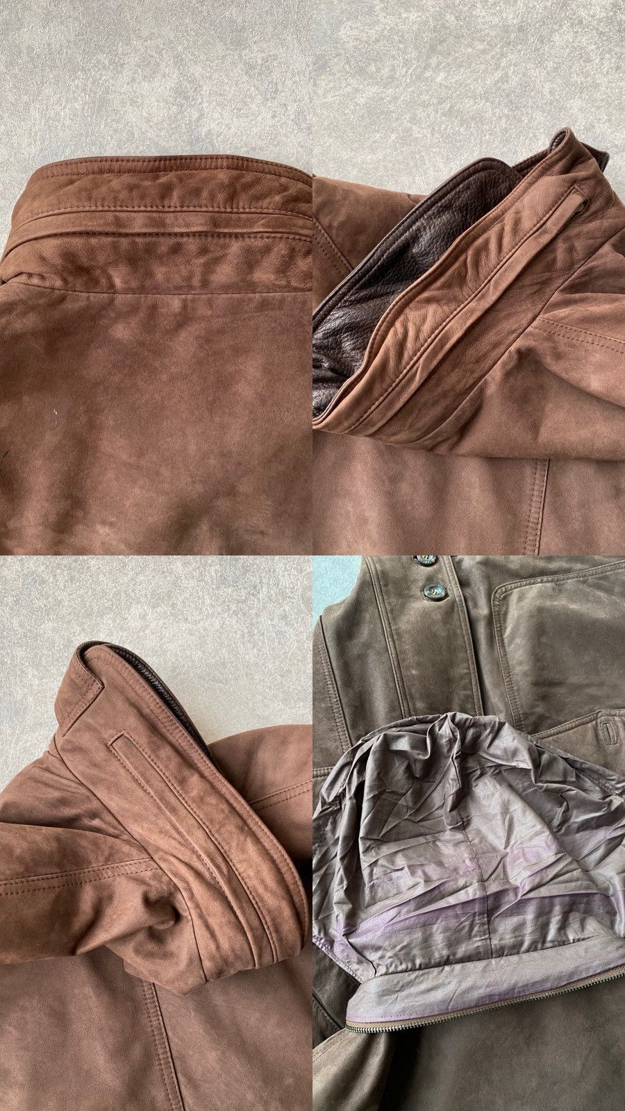 Yves Saint Laurent Vintage Yves Saint Laurent Leather Hunting Suede Jacket Size US XL / EU 56 / 4 - 21 Thumbnail