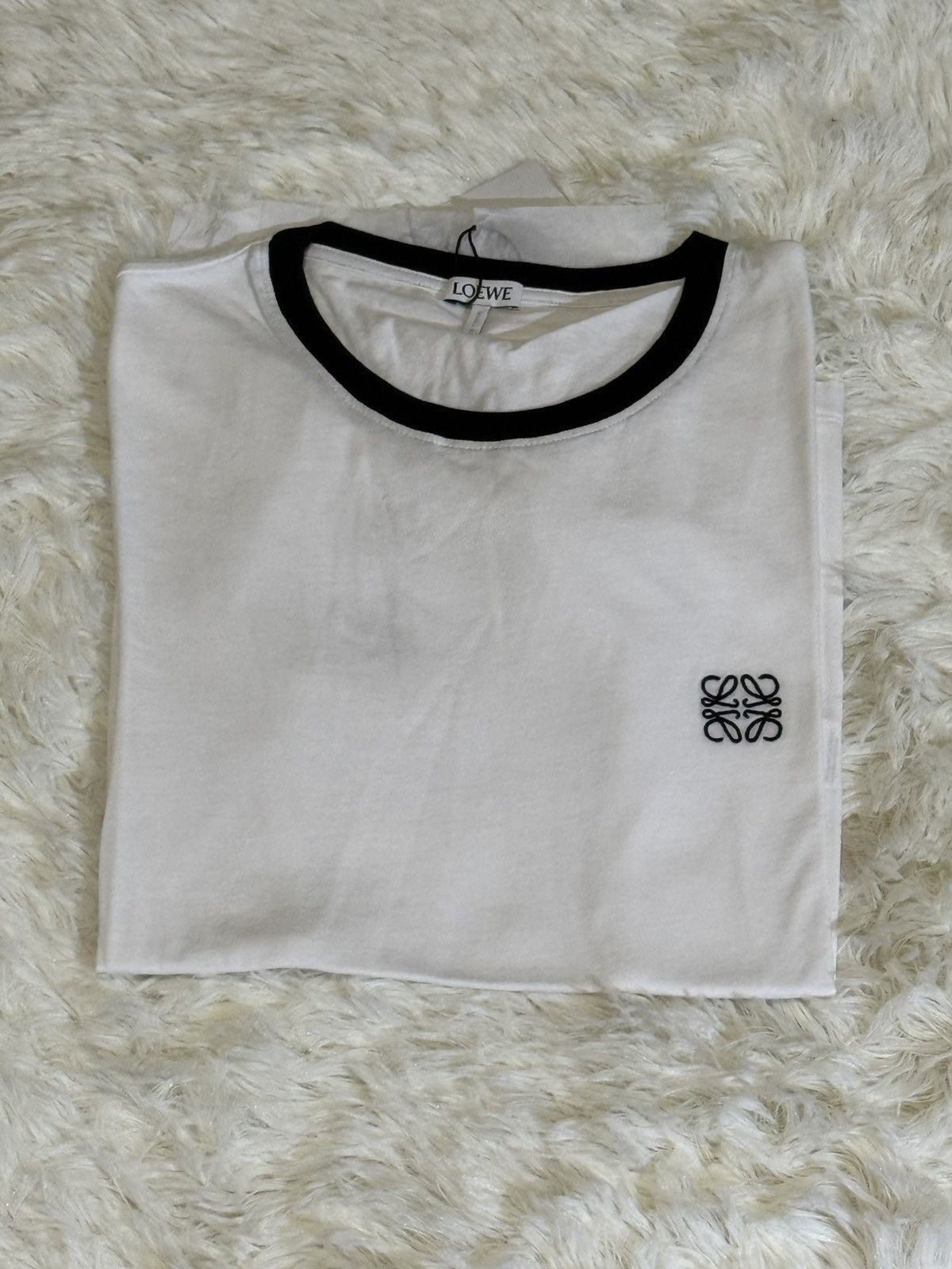 Loewe Loewe white crop top Size L / US 10 / IT 46 - 1 Thumbnail