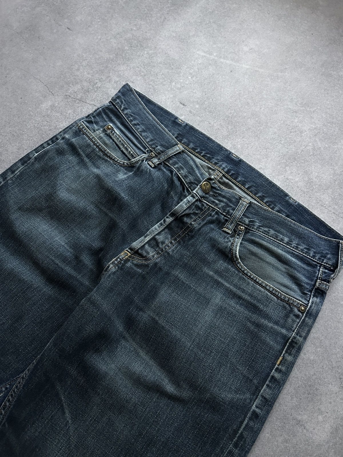Carhartt × Vintage Vintage Carhartt Selvedge distressed jeans mens Size US 32 / EU 48 - 8 Thumbnail