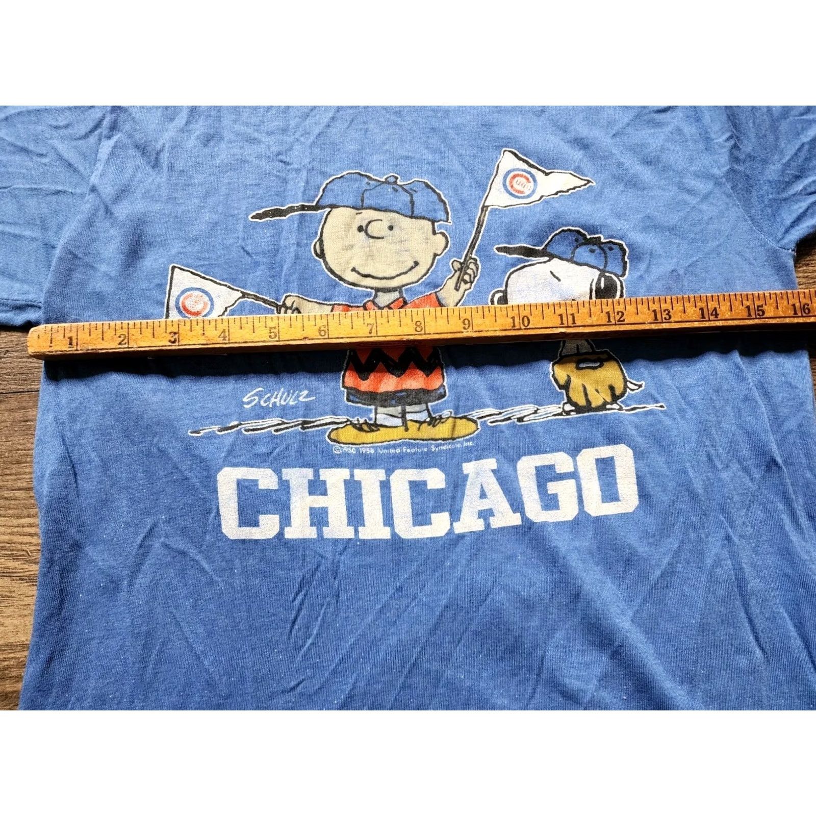 Vintage VINTAGE American Vintage Chicago Cubs T Shirt Mens M Navy Blue Snoopy Charlie Brown Woodstock 60s Cartoons Sports Classic T-Shirt Size US M / EU 48-50 / 2 - 3 Thumbnail