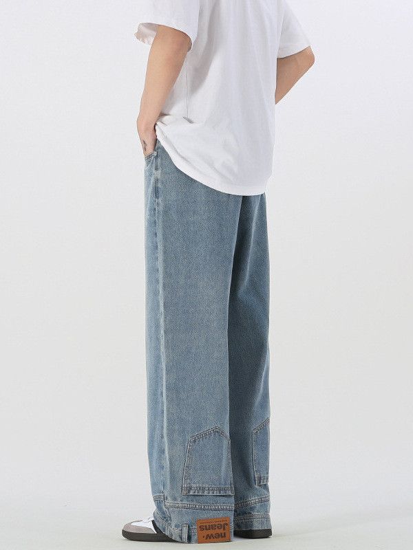 Japanese Brand Men's American Retro Straight Leg Jeans Size US 32 / EU 48 - 3 Thumbnail