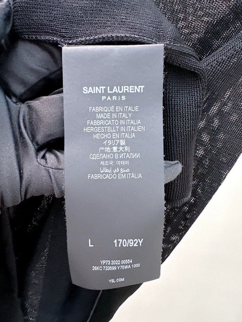 Saint Laurent Paris Saint Laurent Paris Black Knit sweater Size L / US 10 / IT 46 - 4 Thumbnail