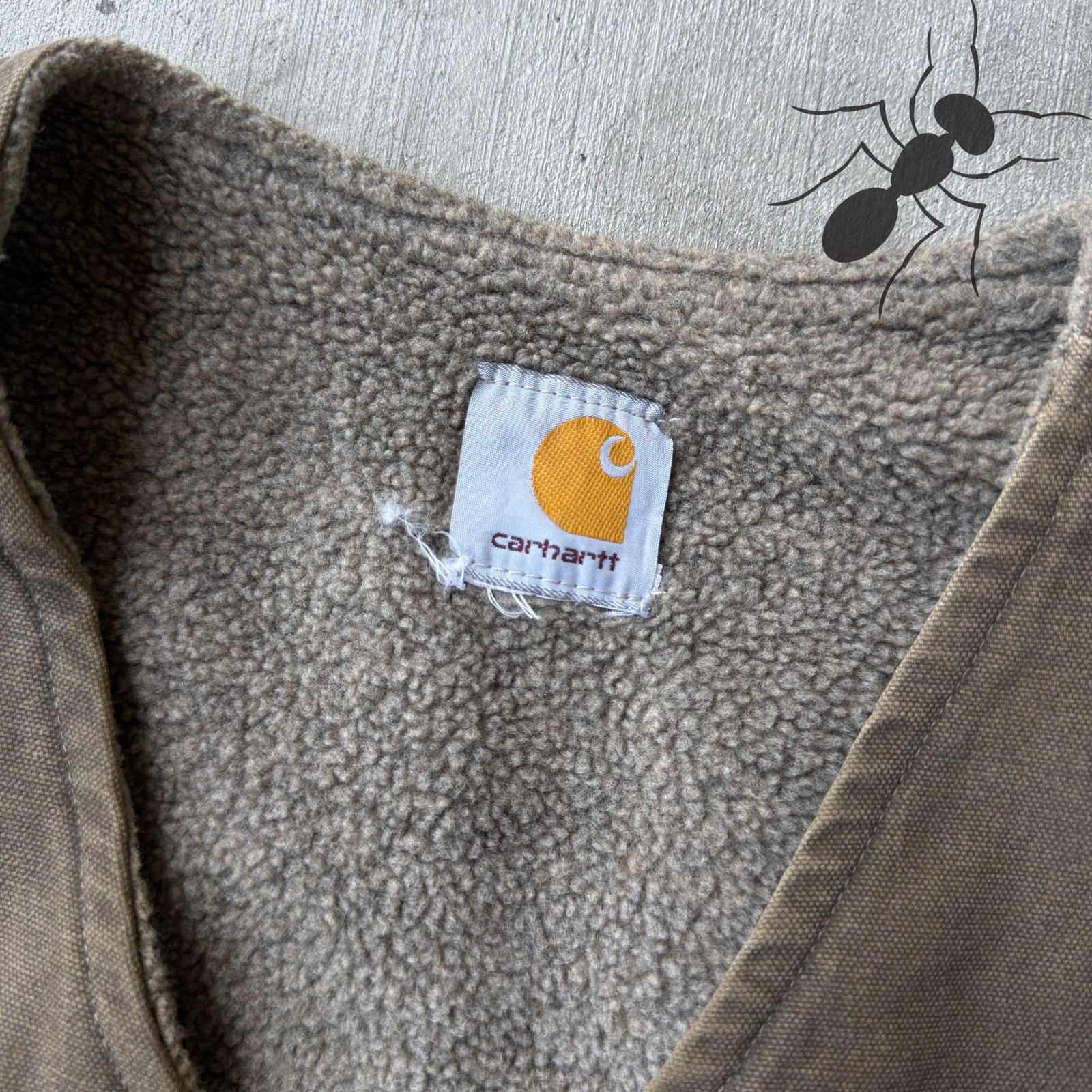 Carhartt × Vintage Carhartt brown Sherpa lined work wear vest Size US S / EU 44-46 / 1 - 3 Thumbnail