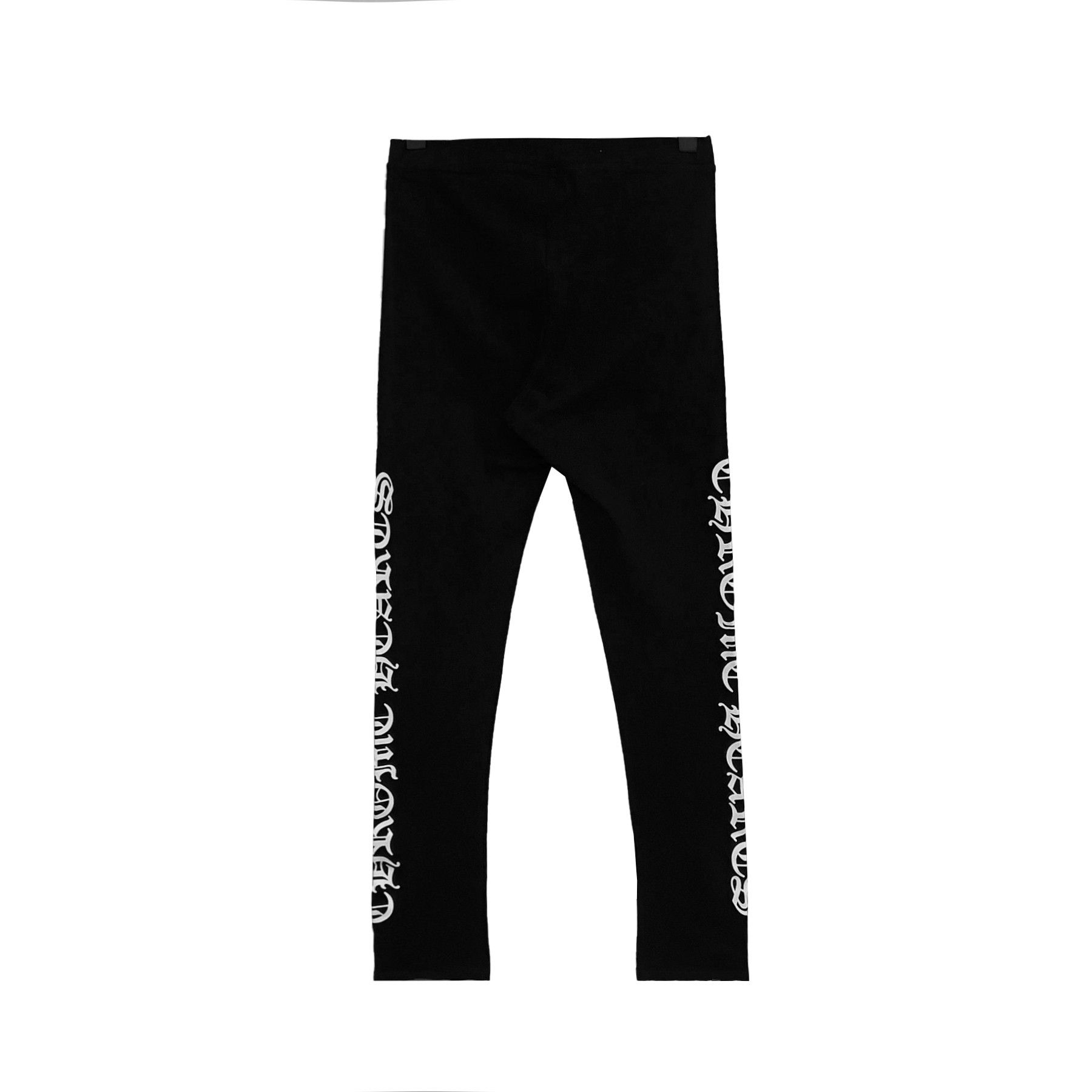 Chrome Hearts Chrome Hearts Black Scroll Script Leggings Size 34" / US 12 / IT 48 - 2 Thumbnail