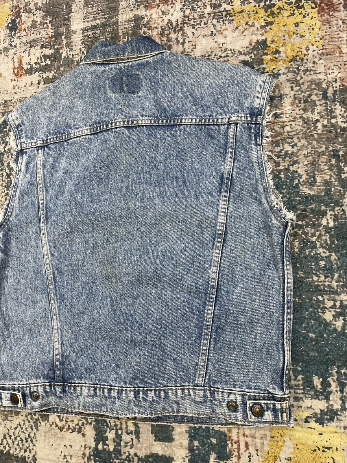 Levi's Vtg Levis Orange Tab Wash Snap Button Denim Vest Size US S / EU 44-46 / 1 - 7 Thumbnail
