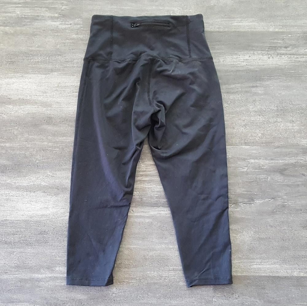 Designer Black High Waisted Prjon Athletic Capri Size 28" / US 6 / IT 42 - 2 Thumbnail