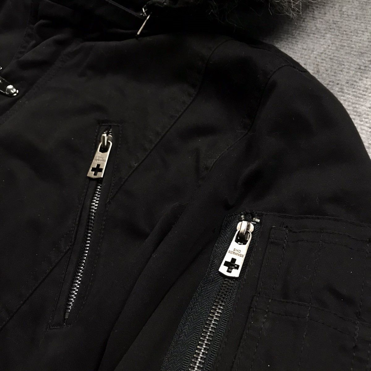 If Six Was Nine × Japanese Brand FUR HOODIES SHO BERNINGS BLACK JACKET Size US L / EU 52-54 / 3 - 10 Thumbnail