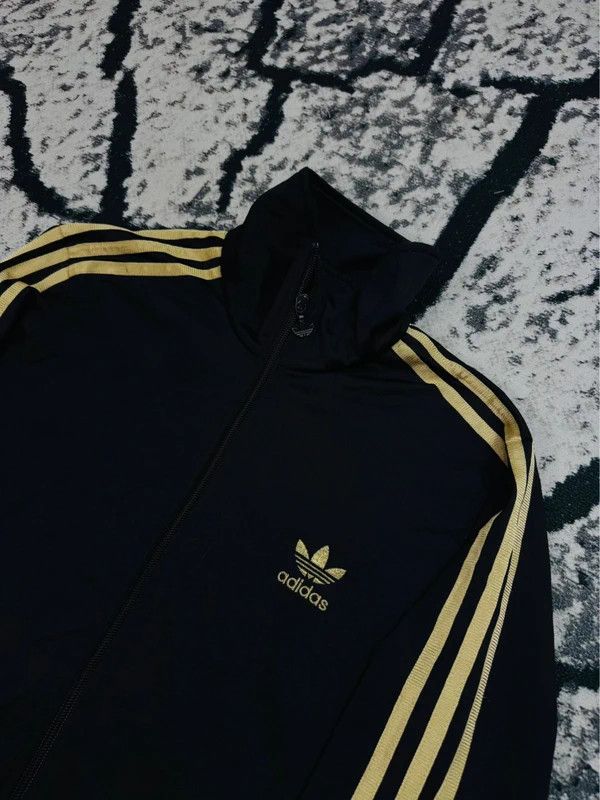 Adidas Adidas zip track jacket black gold 40 Size S / US 4 / IT 40 - 4 Thumbnail