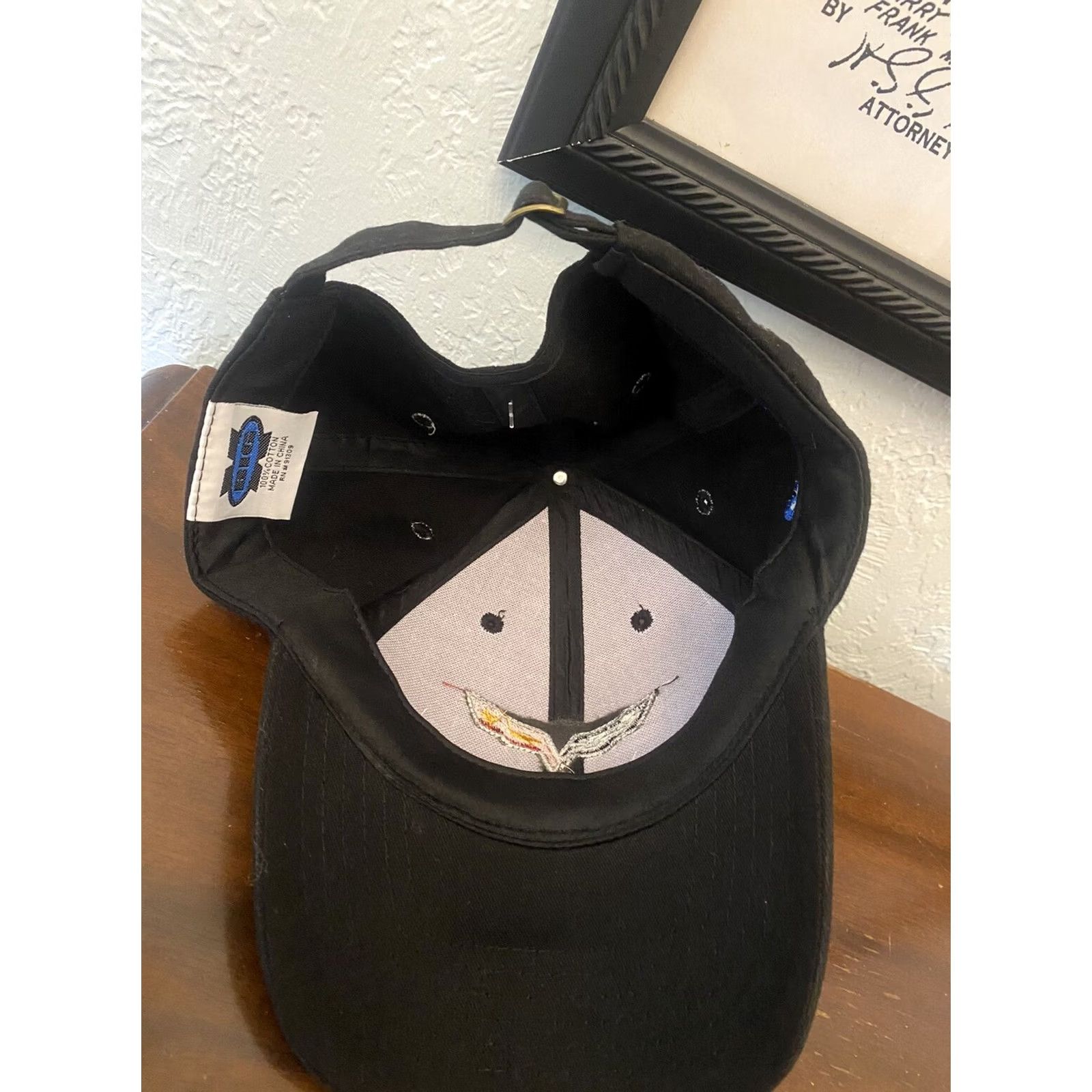 HARE Corvette Racing C8 Hat Adjustable Black Baseball Cap Mens Black C8R Mobil 1 Cars Skull Adjustable Baseball Cap Size ONE SIZE - 5 Thumbnail