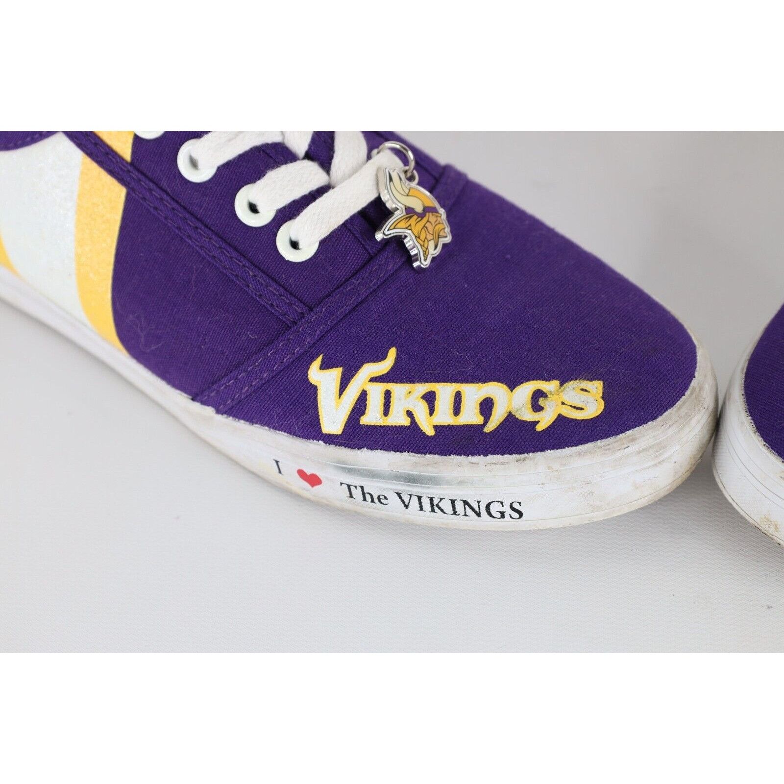 Vintage Vintage Y2K NFL Spell Out Minnesota Vikings Football Shoes Size US 8 / IT 38 - 2 Thumbnail