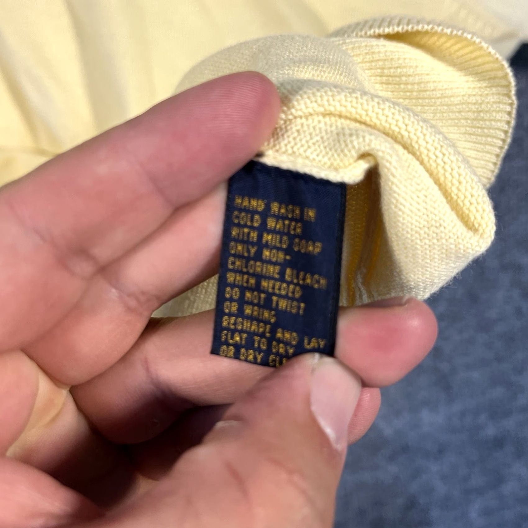 Brooks Brothers VINTAGE Brooks Brothers Country Club Polo Sweater XL Yellow Mens Long Sleeve Pullover 100% Cotton 90s Size US XL / EU 56 / 4 - 6 Thumbnail