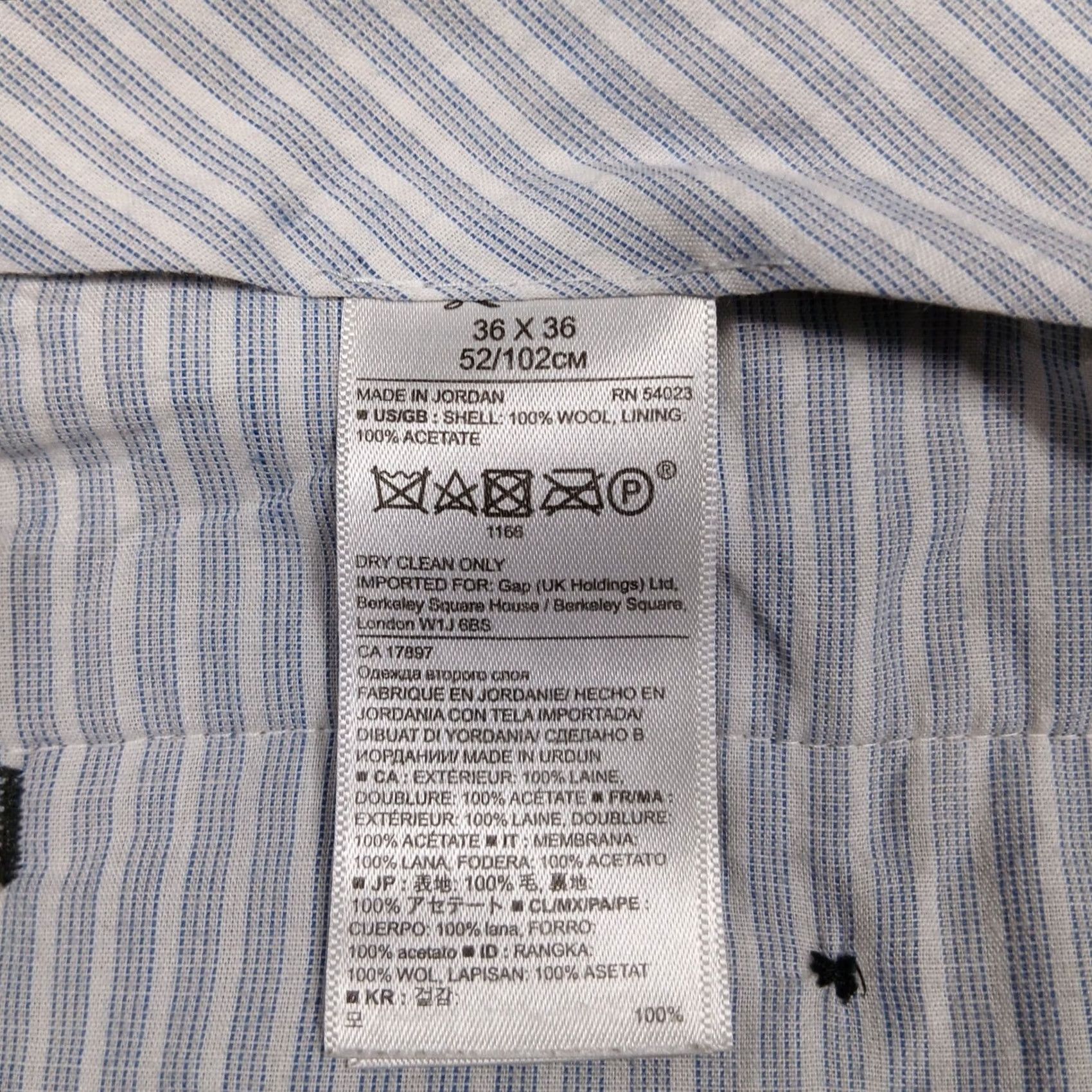 Banana Republic Banana Republic Dress Pants Men 36x36 Wool Gray Modern Slim Fit Flat Front Workwear, Business Mens Pants Size US 36 / EU 52 - 5 Thumbnail
