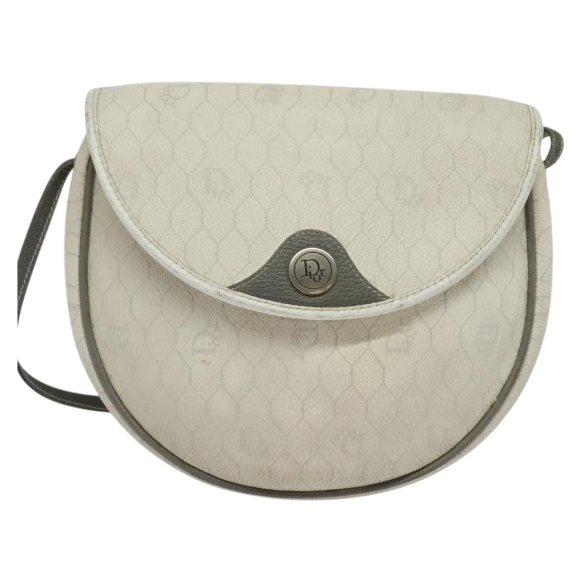 Dior DIOR Honeycomb Canvas Shoulder Bag Pvc White Gold Size ONE SIZE - 2 Thumbnail