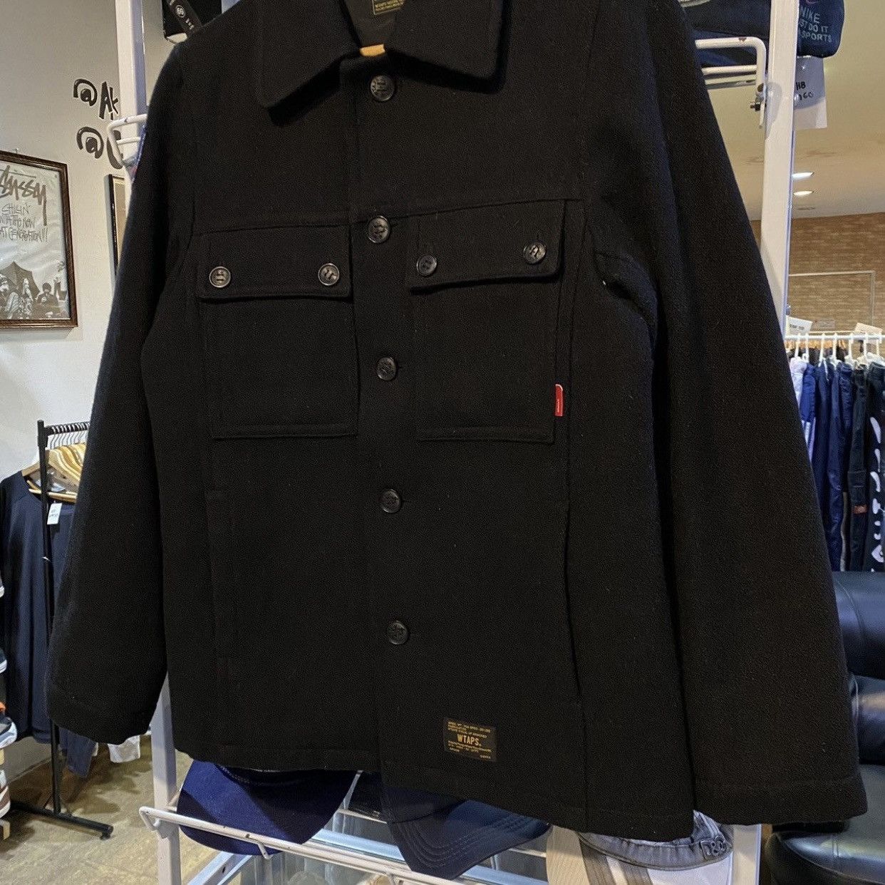 Wtaps WTAPS Melton CPO Jacket (CPO = “Chief Petty Officer” style) Size US S / EU 44-46 / 1 - 5 Thumbnail