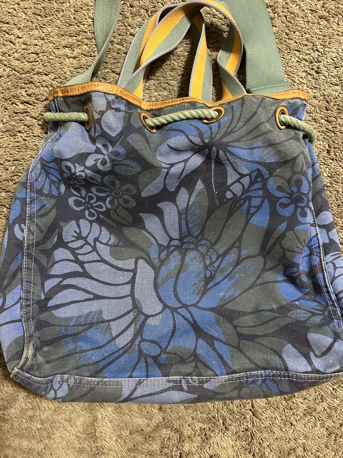 Gap Vintage GAP “triple blue flower” tote bag 00s Size ONE SIZE - 2 Thumbnail