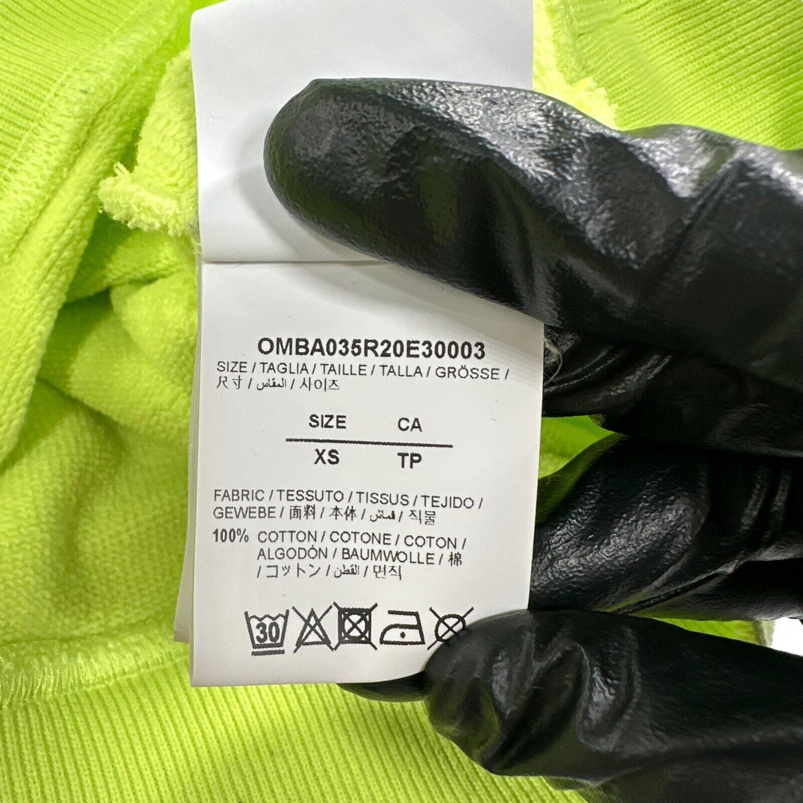 Off-White Off-White Size XS Sweatshirt Neon Green/Yellow Rationalism Size US XS / EU 42 / 0 - 5 Thumbnail
