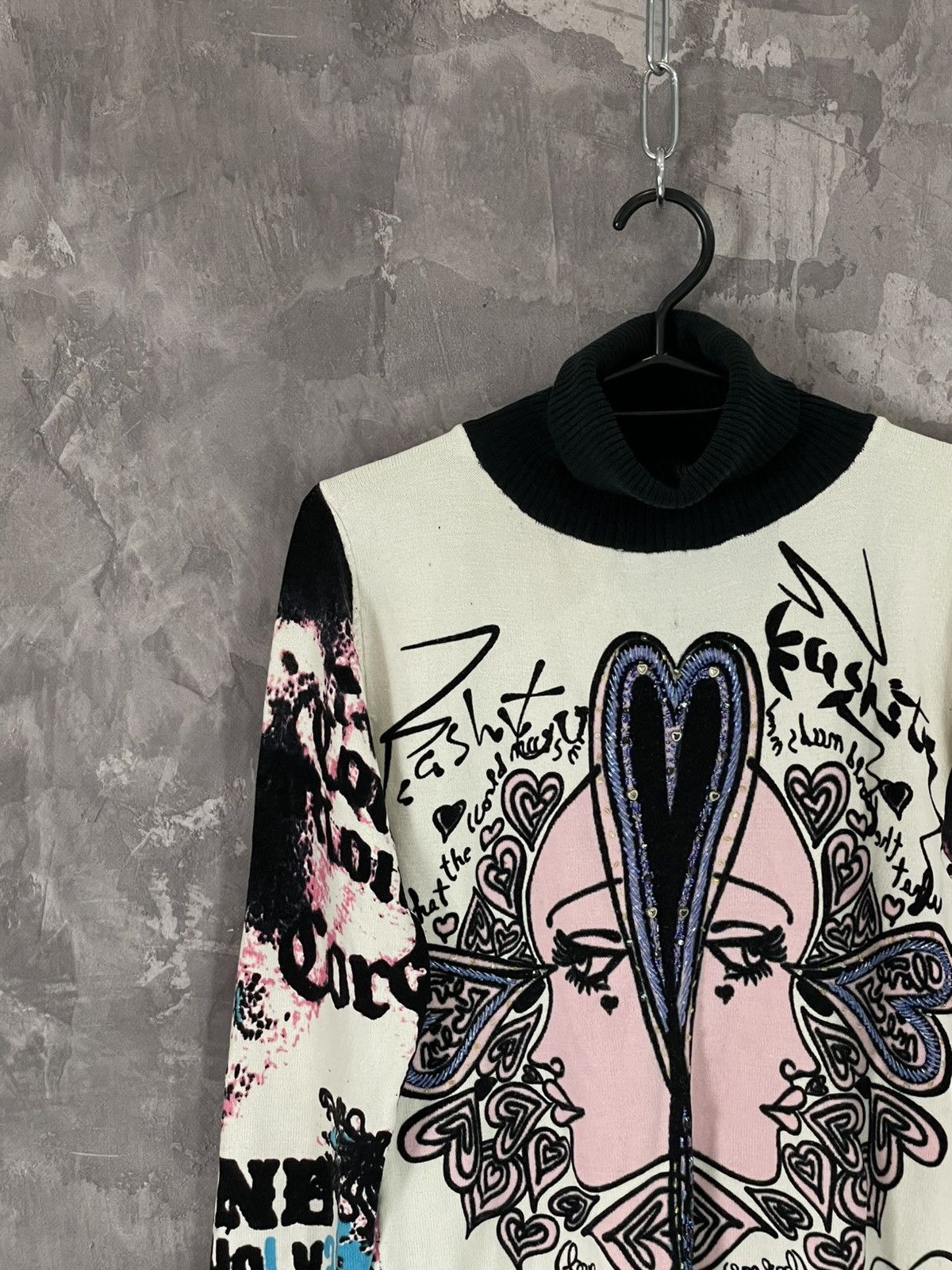 Hysteric Glamour Y2K Avant Garde Coloured Knit Glamour Sweater Size M / US 6-8 / IT 42-44 - 3 Thumbnail