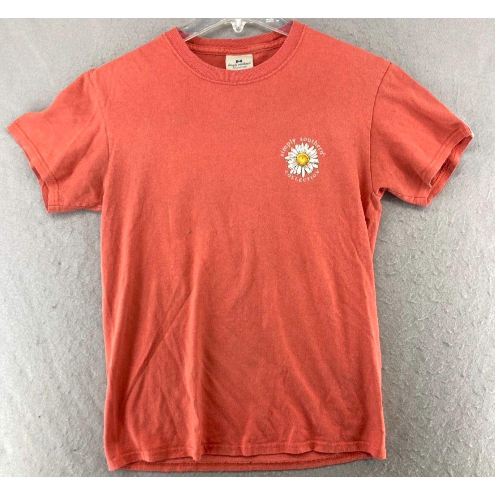 Vintage Simply Southern T Shirt Womens Small Peach Cool Mom Daisy Size S / US 4 / IT 40 - 2 Thumbnail