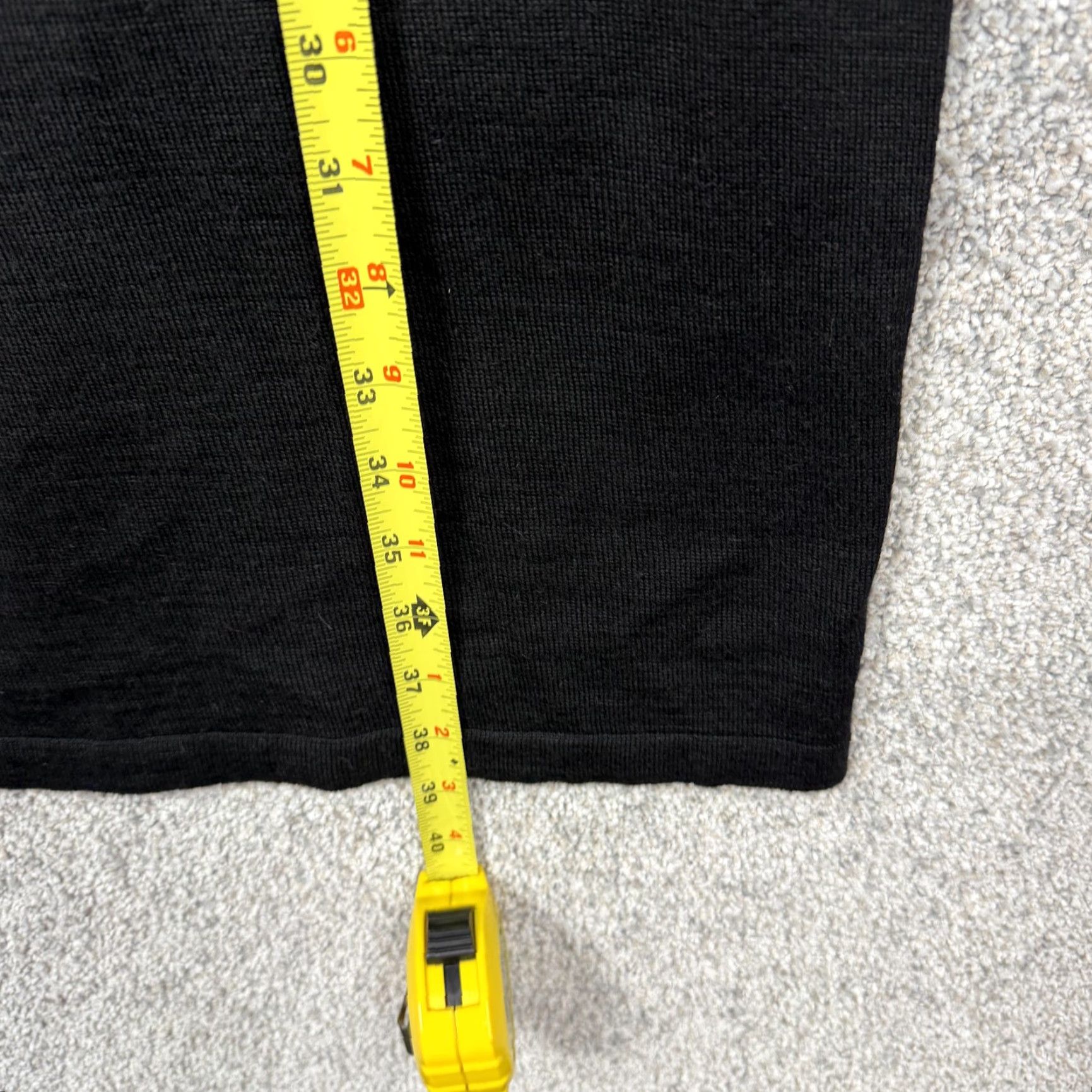 Talbots VINTAGE Talbots Dress Shirt Black Knit 90s Shoulder Pads Short Sleeve Knee Length Womens L Office Casual 90s Gothic Retro Womens Size L / US 10 / IT 46 - 3 Thumbnail