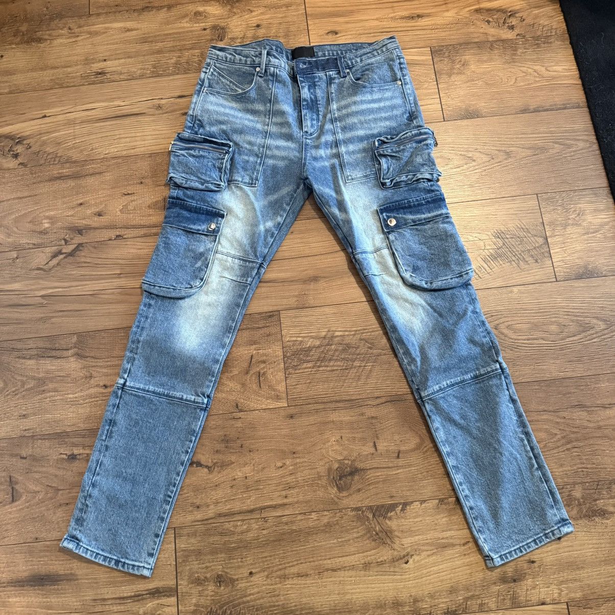 Rta RTA Slate Vintage Indigo Cargo Denim Size US 34 / EU 50 - 1 Thumbnail