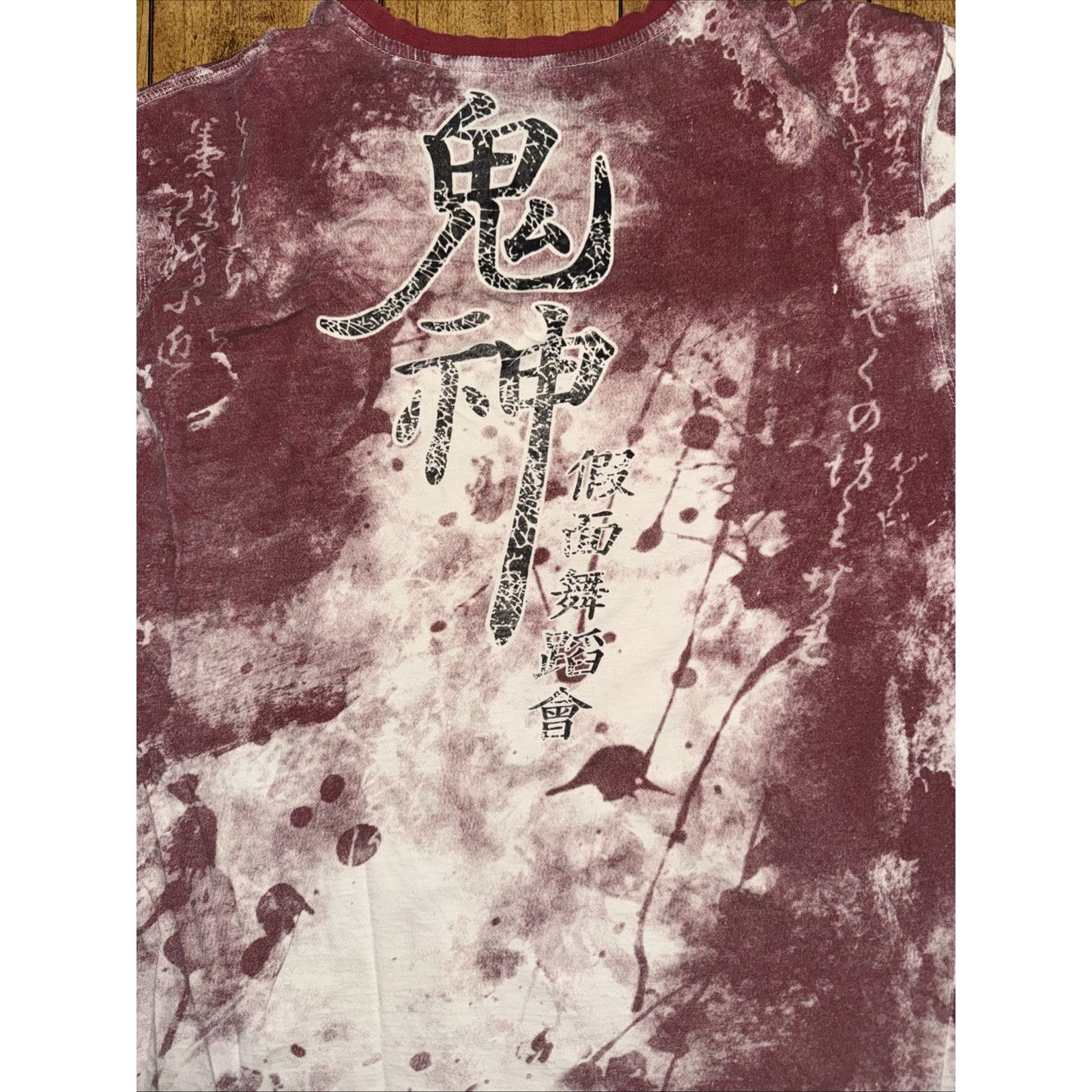 Band Tees × Vintage Masquerade Y2K Style Red All Over Print Graphic T-Shirt M Size US M / EU 48-50 / 2 - 5 Thumbnail