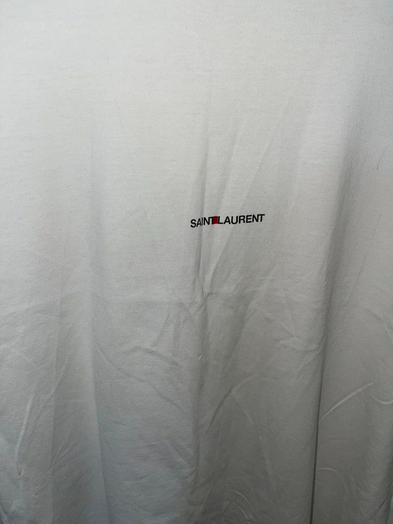 Yves Saint Laurent Saint Laurent 17ss genuine monogrammed white short sleeves Size US L / EU 52-54 / 3 - 2 Thumbnail