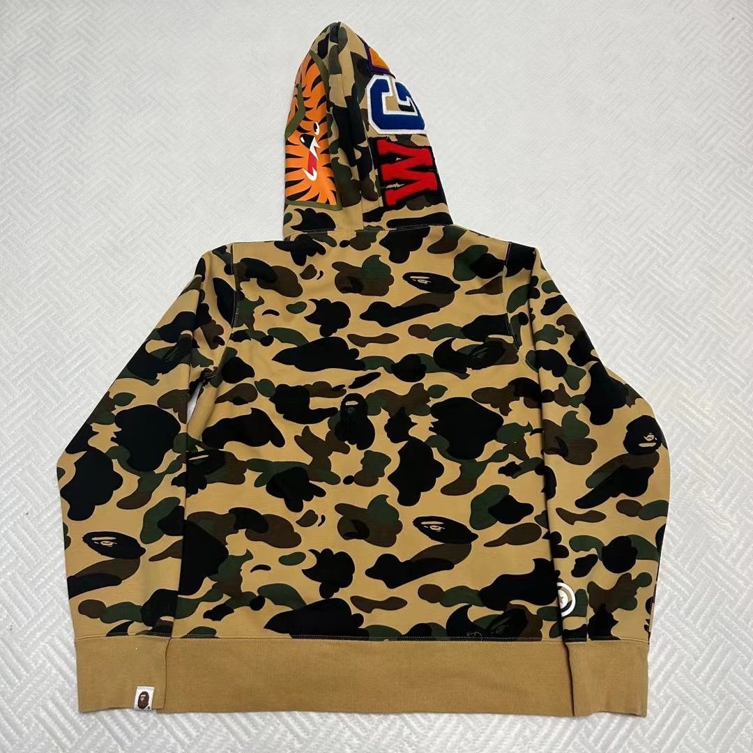 Bape WATERPROOF COLOR CAMO SHARK FULL ZIP HOODIE Size US M / EU 48-50 / 2 - 8 Thumbnail