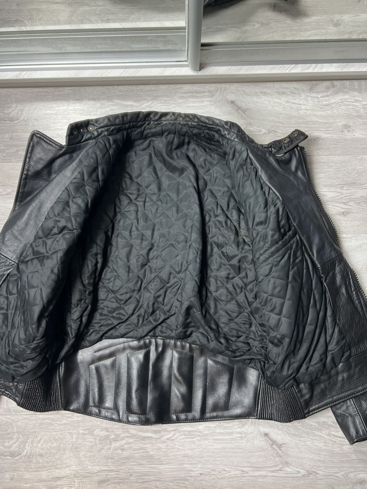 Genuine Leather Vintage Heavyweight Biker Motorcycle Leather Jacket Racing Size US M / EU 48-50 / 2 - 18 Thumbnail