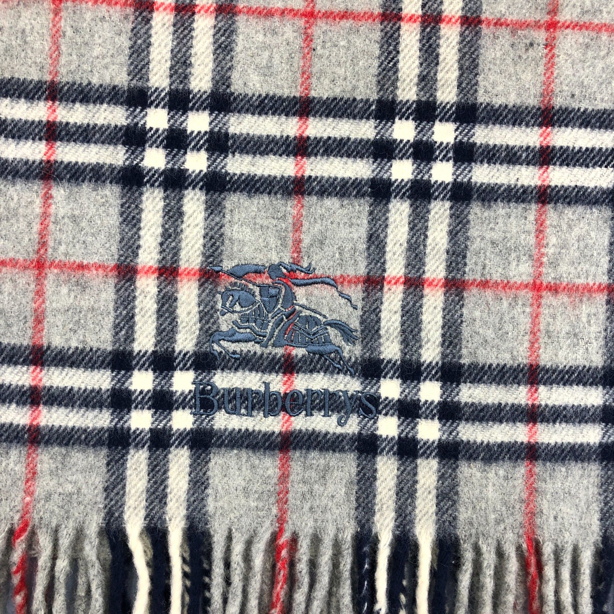 Burberry Vintage Burberry Scarf Muffler Wool Cashmere Scarves. Size ONE SIZE - 4 Thumbnail