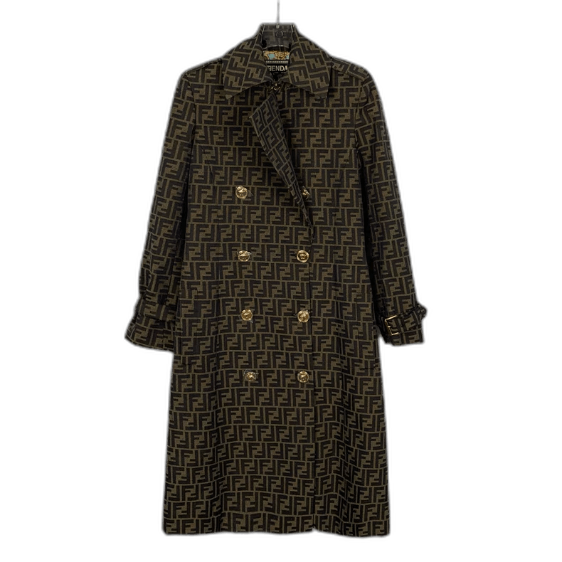 Fendi Fendi x Versace DoubleBreasted Trench Coat Size US XS / EU 42 / 0 - 1 Thumbnail