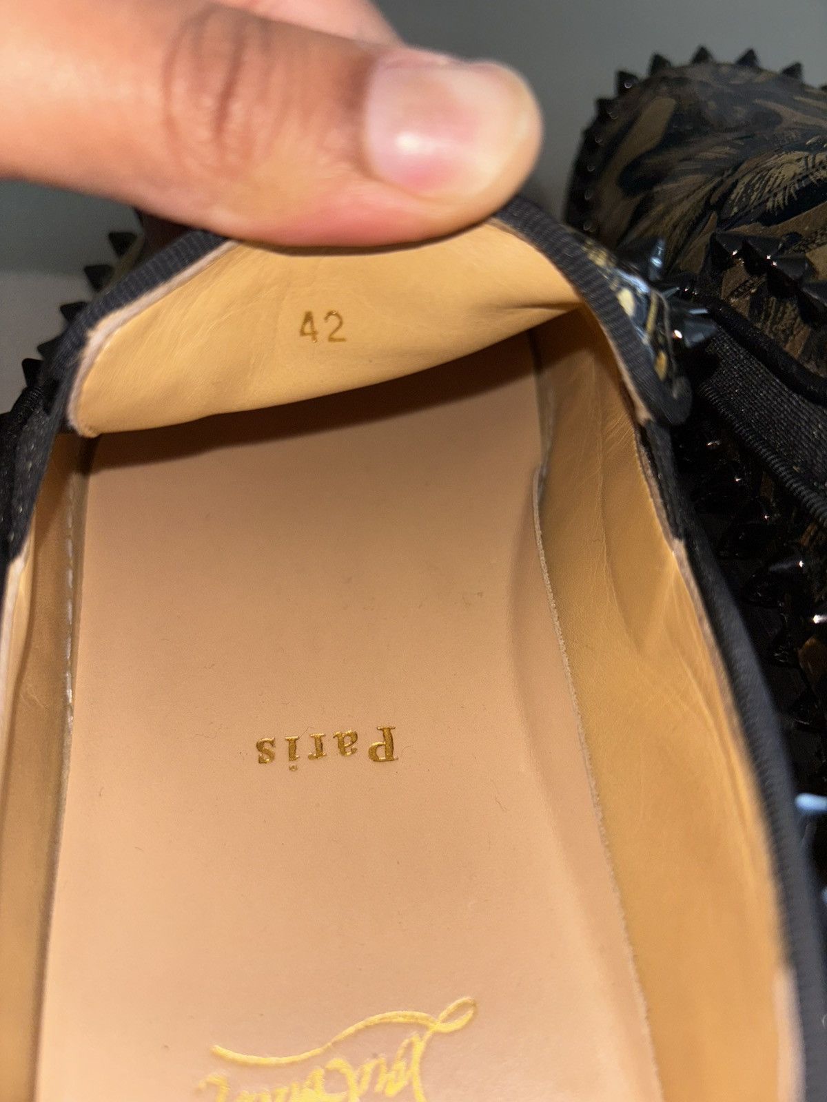 Christian Louboutin CHRISTIAN LOUBOUTIN PATENT PIK BOAT MEN'S LOAFERS Size US 9 / EU 42 - 5 Thumbnail