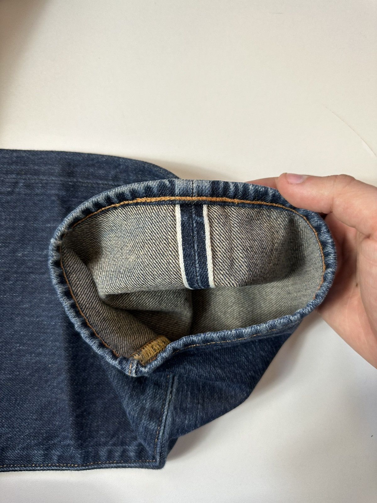 Evisu × Vintage Vintage Evisu Seagull Selvedge Jeans Size US 30 / EU 46 - 12 Thumbnail