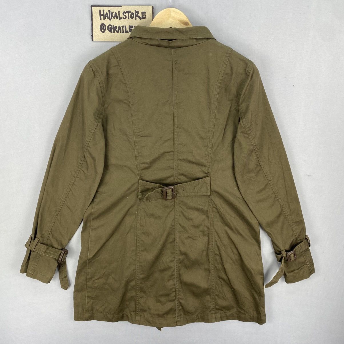 Japanese Brand Elle Planete Trench Coat Jacket Size XS / US 0-2 / IT 36-38 - 4 Thumbnail