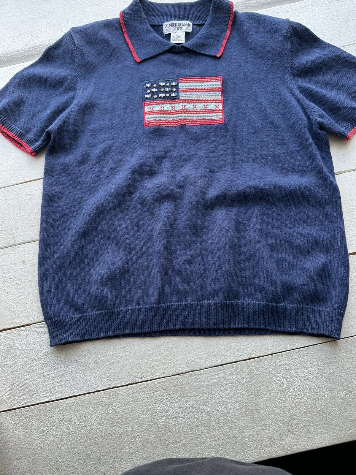 Japanese Brand 🚨 VNTG Y2K ALFRED DUNNER PETITE POLO USA RARE SHORT SLEEVE Size S / US 4 / IT 40 - 5 Thumbnail
