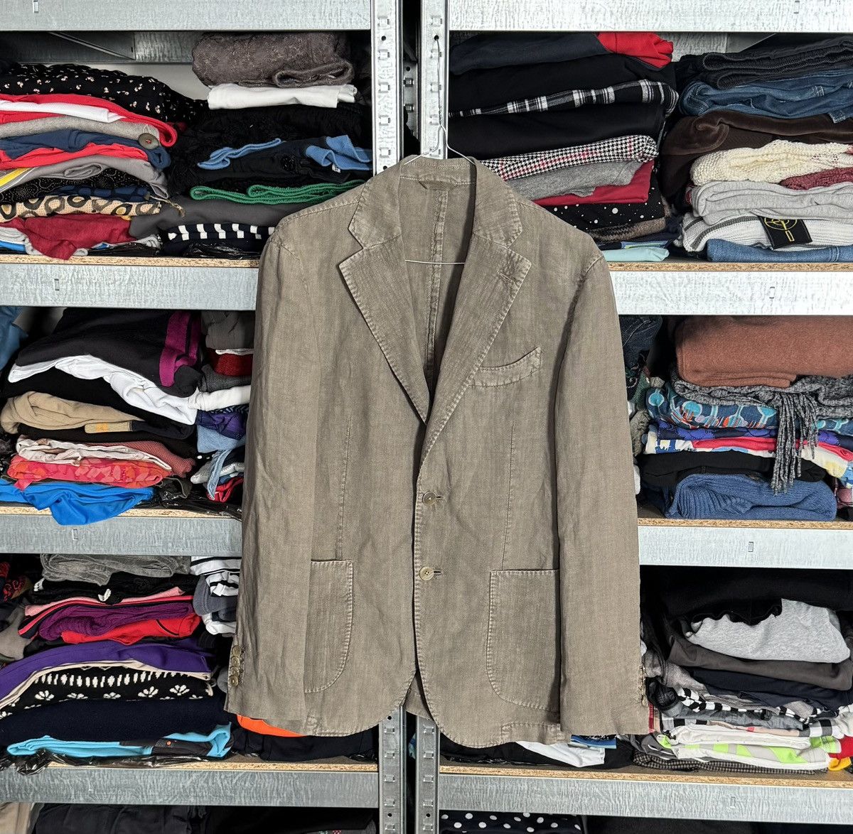 L.B.M. 1911 L.B.M. 1911 tailored linen blazer casual jacket Size 46R - 15 Thumbnail