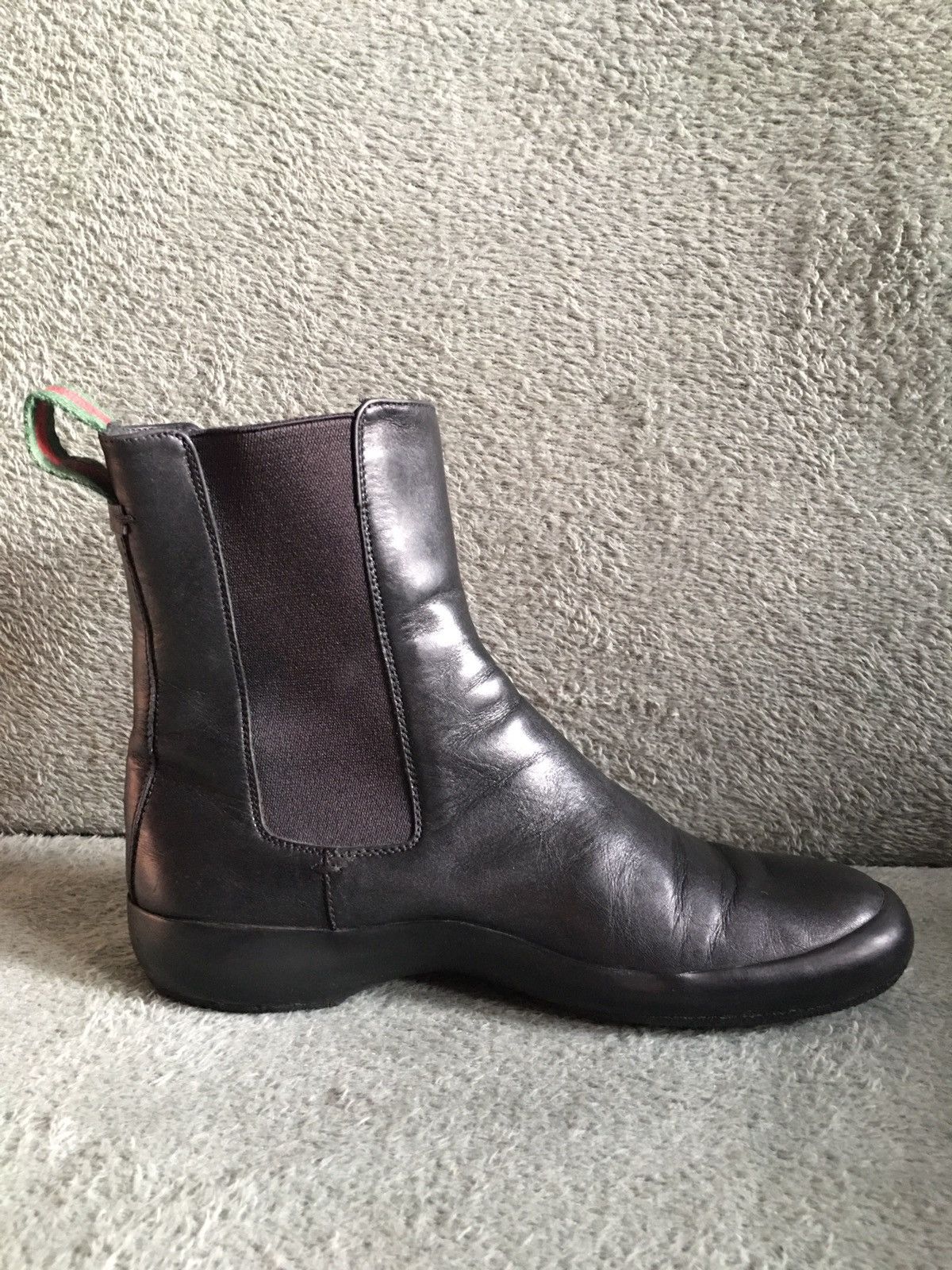 Gucci GUCCI Black Leather Chelsea Ankle Boots Size EU 37 Size US 7 / IT 37 - 6 Thumbnail
