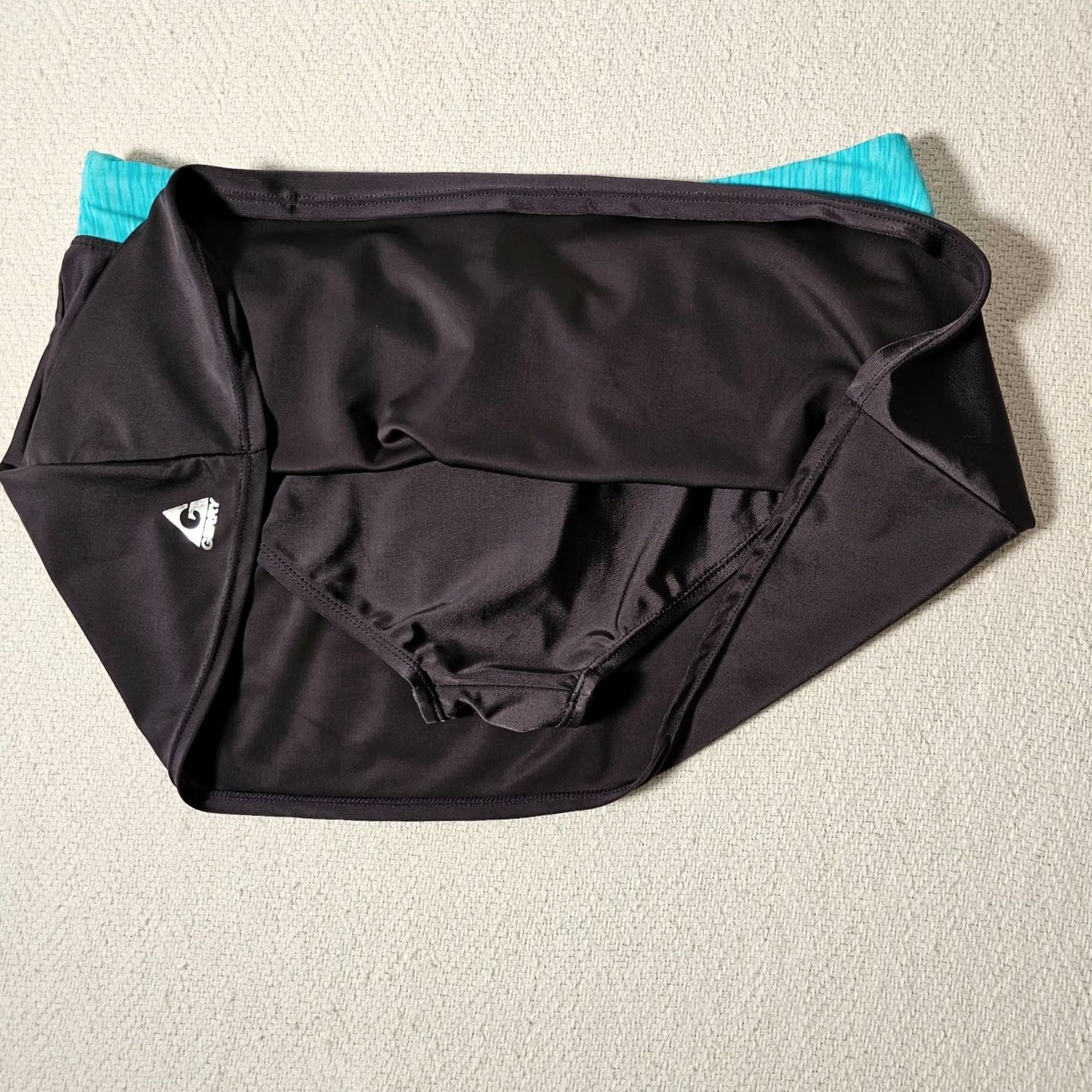 Altea Gerry Womens Skirt Athletic Short Skort Lined Pocket Black Teal M Waist 31 in Regular Size Medium Comfort Activewear Tennis Size 32" / US 10 / IT 46 - 8 Thumbnail