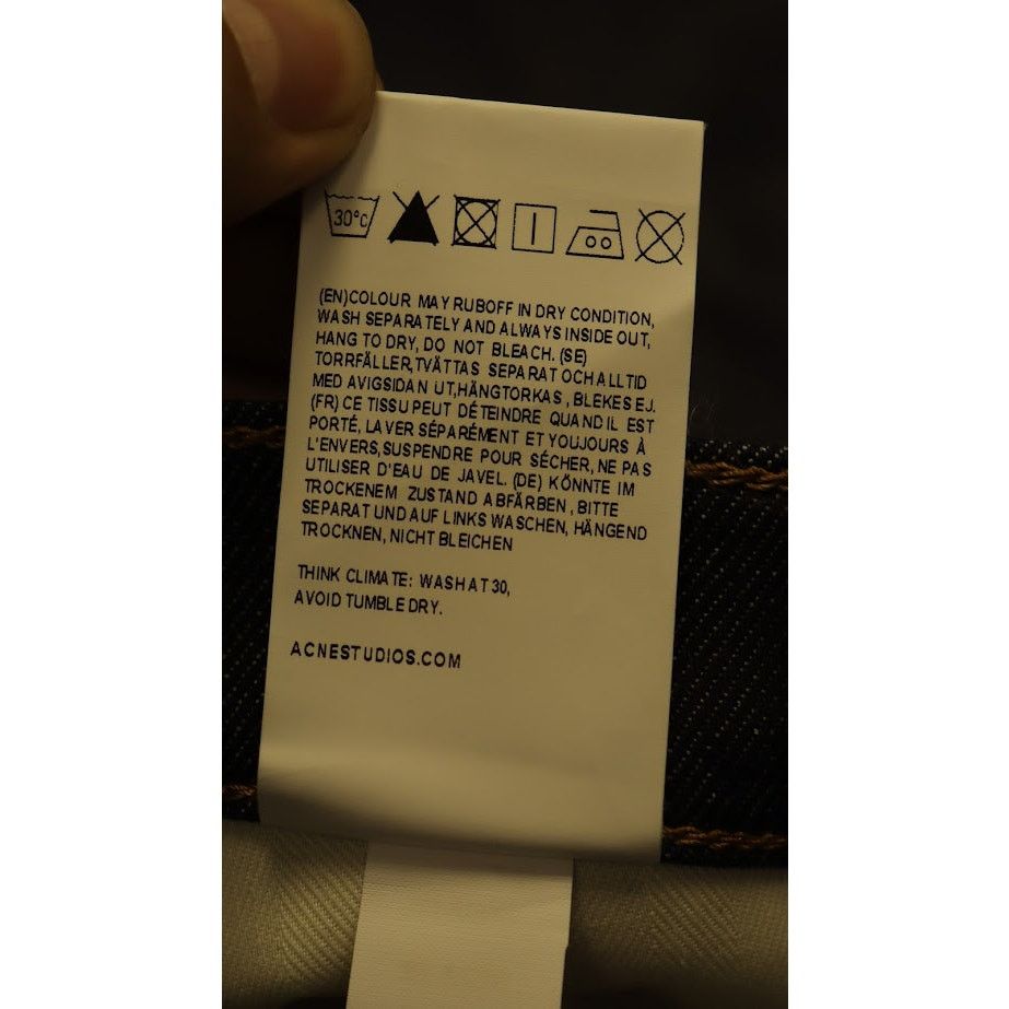 Acne Studios o1rshd1 Denim Jeans in Indigo Size US 31 - 10 Thumbnail