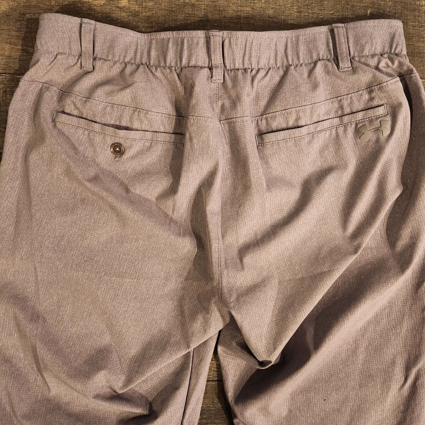 Under Armour Under Armour Golf Pants Mens 36x32 Light Gray Flat Front Straight Leg Chino Pants Men's Regular Inseam 32 Fall Spring Summer Size US 36 / EU 52 - 6 Thumbnail