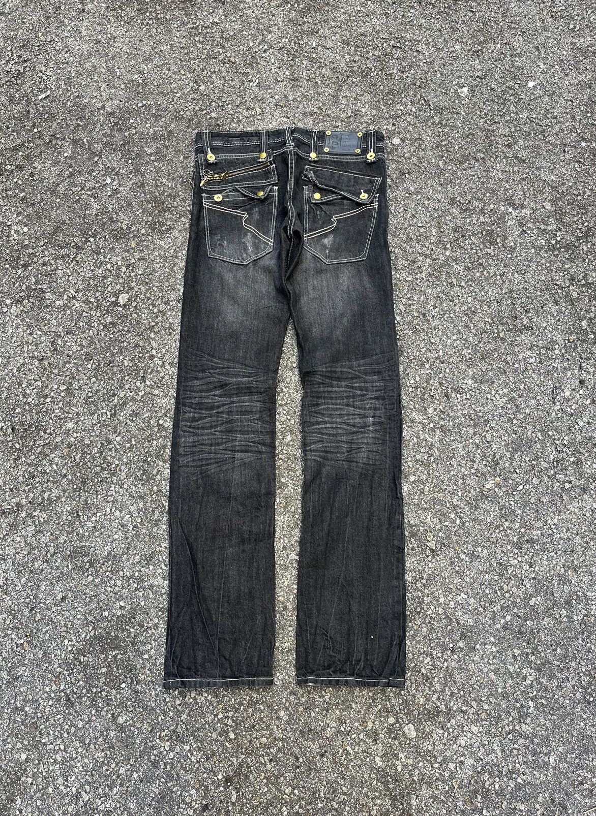 Tornado Mart Semantic Design Japanese Slim Jeans Crazy Punk Style Denim Size US 30 / EU 46 - 11 Thumbnail