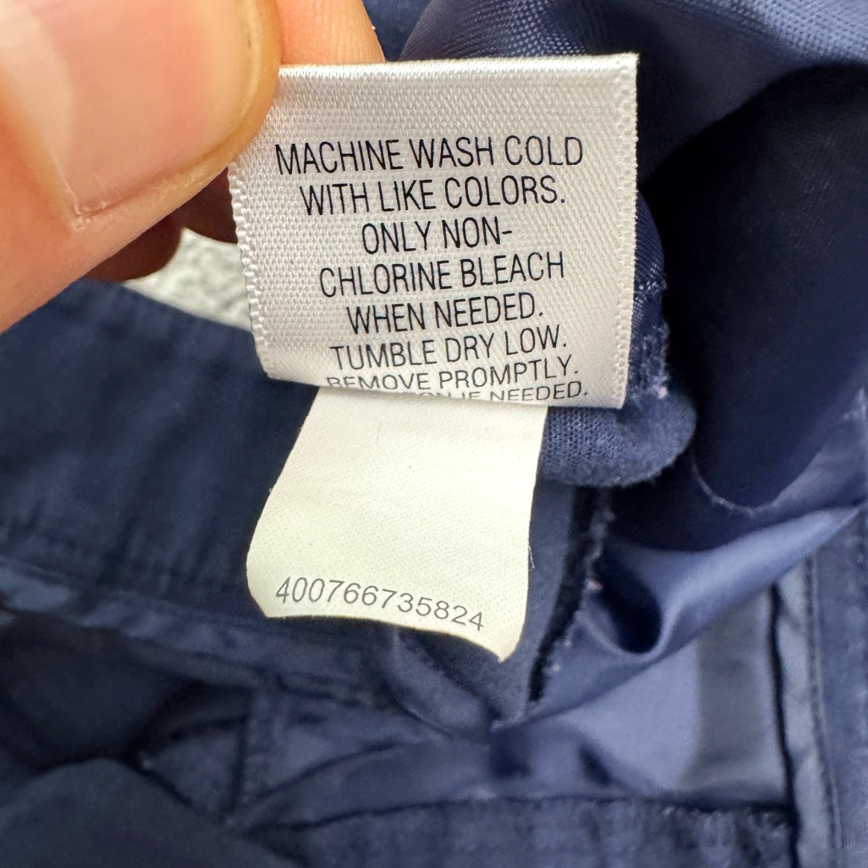 Madewell Dana Buchman Dress Pants Womens 14 Navy Blue Straight Leg Casual Lightweight Pockets Size 36" / US 14 / IT 50 - 7 Thumbnail